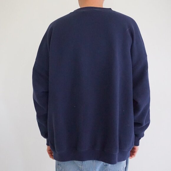 '93 Lee Heavyweight Navy Gold St Mary's Catholic Church Crewneck Sweater 3X - Picture 2 of 10